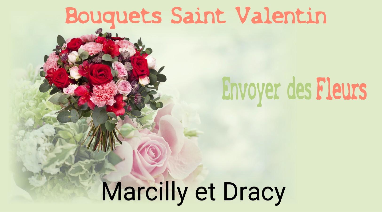 Roses de Saint-Valentin livrées à Marcilly-et-Dracy